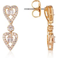 August Woods Gold Halo Drop Center Earrings - Gold - Image 2