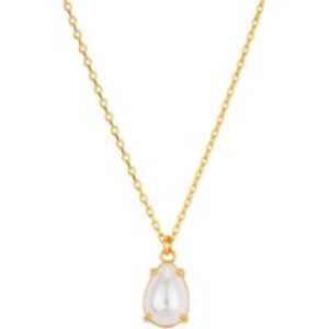 August Woods Gold Pear Shaped Pearl Necklace – Gold