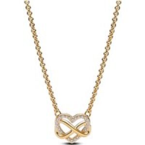 Pandora Sparkling Infinity Heart Collier Necklace – 50cm