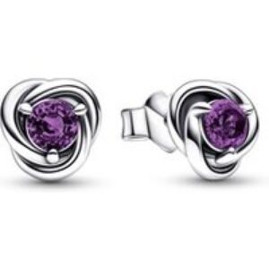 Pandora February Eternity Birthstone Earrings