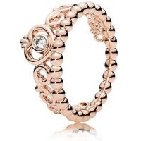 Pandora Princess Tiara Crystal Rose Gold Ring - 60 - Image 2