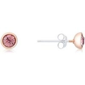 Karma Rose Gold February Stud Earrings