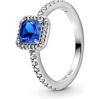 Pandora Blue Sq. Sparkle Halo Ring - Ring Measurement 54 - Image 2