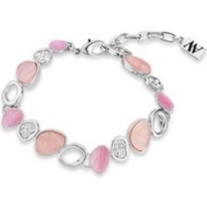 August Woods Silver Misty Rose Crystal Bracelet – Silver