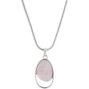 August Woods Silver Misty Rose Pendant Necklace – Silver