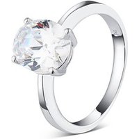 Argento Silver CZ Round Square Ring - 54 - Image 2