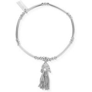 ChloBo Silver Didi Tassel Bracelet – Silver