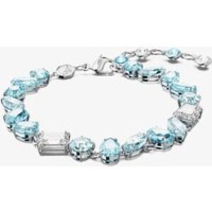 Swarovski Gema Blue Mixed Cuts Rhodium Plated Bracelet 5666018