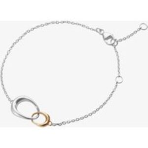 Georg Jensen Offspring Rose Gold Plated Interlocking Bracelet 10012371