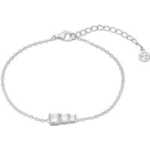 Argento Silver Triple Solitaire Bracelet – Silver