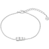 Argento Silver Triple Solitaire Bracelet - Silver - Image 2