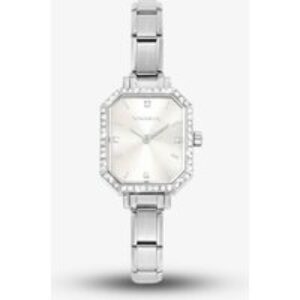 Nomination Paris Silver Dial Crystal Bezel Watch 076036/017