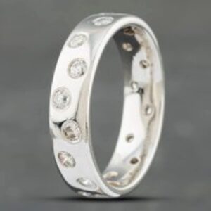 Pre-Owned Platinum Brilliant Cut Diamond Set 6mm Wedding Ring 41871302
