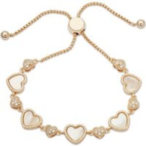 August Woods Gold Mom of Pearl Center Pull Bracelet – Gold
