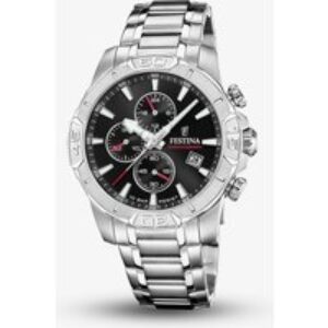 Festina Mens Undying Chronograph Black Dial Watch F20704/3