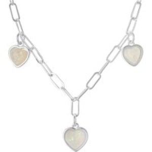 August Woods Silver Allure Opal Center Necklace – Silver