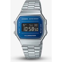 Casio Silver & Blue Virtual Show Watch A168WEM-2BEF - Image 2