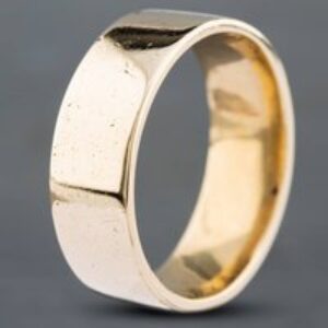 Pre-Owned 14ct Yellow Gold Flat 8mm Plain Wedding Ring 41871308