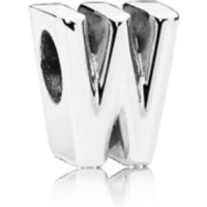 Pandora Letter W Charm – Silver