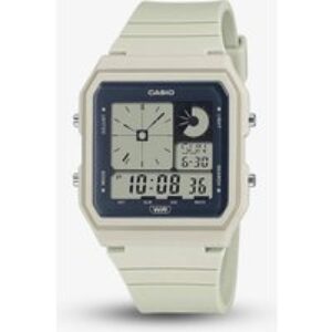 Casio Cream Resin Duo Show Sq. Dial Watch LF-20W-8AEF