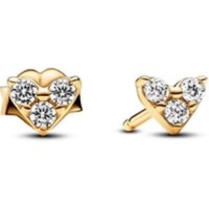 Pandora Triple Stone Center Stud Earrings