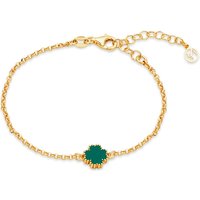 Argento Gold and Green Clover Bracelet - Gold - Image 2