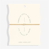 Joma Gold Share Happiness Thick and Thin Bracelet - Gold - Image 2