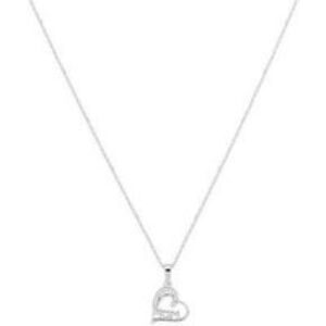 Argento Silver Mum Heart Necklace