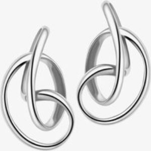 Fei Liu Serenity Silver Knot Stud Earrings SER-925R-203-0000