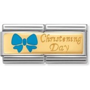 Nomination Blue Christening Day Double Allure