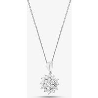 Sterling Silver Cubic Zirconia Huge Spherical Cluster Necklace 247/222 8.13.0034 - Image 2
