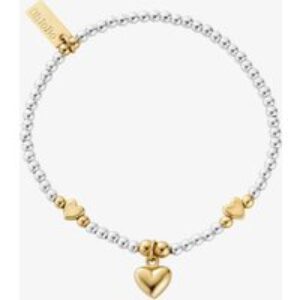 ChloBo Ladies Silver & Gold Golden Moments Of Love Bracelet GMBVAL25