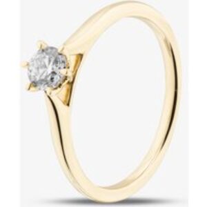 1888 Collection 9ct Yellow Gold 0.33ct Brilliant Cut Diamond Solitaire Ring RPP11-9Y-0.33-H-SI2