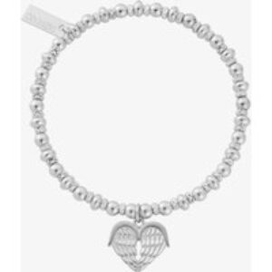 ChloBo Ladies Silver Didi Sparkle Heavenly Heart Bracelet SBDS921