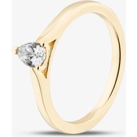 1888 Collection 9ct Yellow Gold 0.33ct Pear Cut Diamond Solitaire Ring DPP02-9Y-0.33 - Image 2
