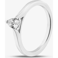 1888 Collection 9ct White Gold 0.33ct Pear Cut Diamond Solitaire Ring DPP02-9W-0.33 - Image 2