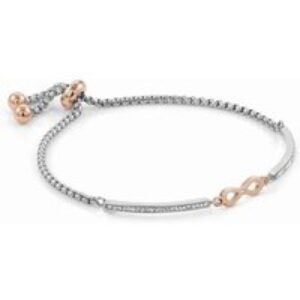 Nomination Silver + Rose Gold Milleluci Infinity Bracelet