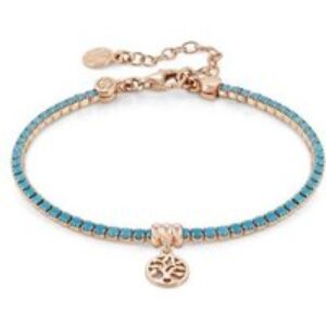 Nomination Rose Gold Sublime Turquoise Crystal Tree Of Existence Bracelet
