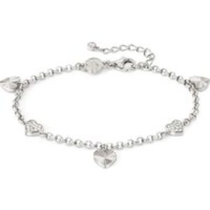 Nomination TrueJoy Silver Crystal Hearts Bracelet – 16cm