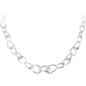 Georg Jensen Offspring Sterling Silver Open Link Necklace 10012558