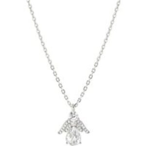 Nomination Silver White Crystal Angel Pendant Necklace