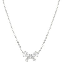 Nomination Silver White Crystal Bow Necklace - Image 2
