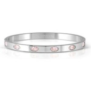 Nomination Beautiful Bangles Silver Crimson Oval Crystal Huge Bangle