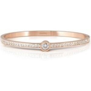 Nomination Lovely Bangles Rose Gold White Circle Crystal Small Bangle