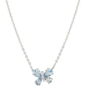 Nomination Silver Butterfly Blue Crystal Necklace