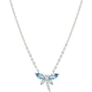 Nomination Silver Dragonfly Blue Crystal Necklace