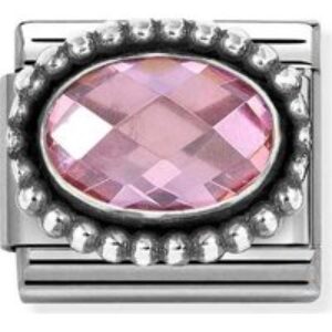 Nomination Purple Faceted Stone Attraction