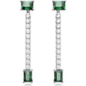 Swarovski Matrix Blended Reduce Inexperienced Drop Earrings