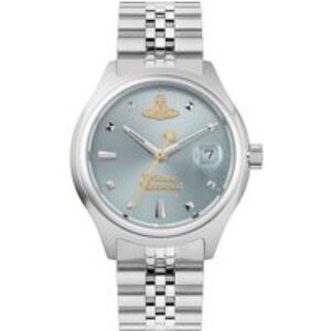 Vivienne Westwood Silver Little Camberwell Blue Spherical Watch – Silver