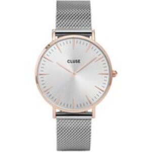 CLUSE L. a. Bohème Rose Gold & Silver Mesh Watch – Rose Gold & Silver